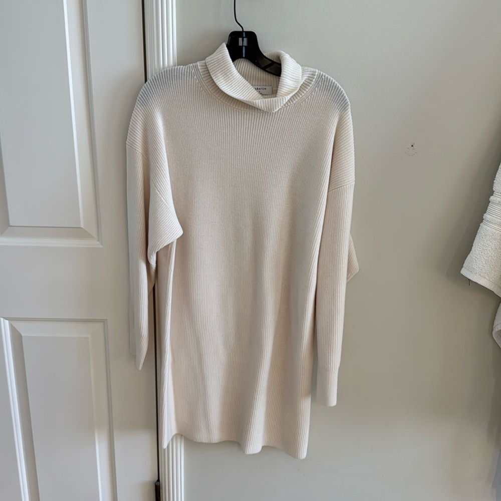 BABATON IVORY SWEATER DRESS SIZE SMALL